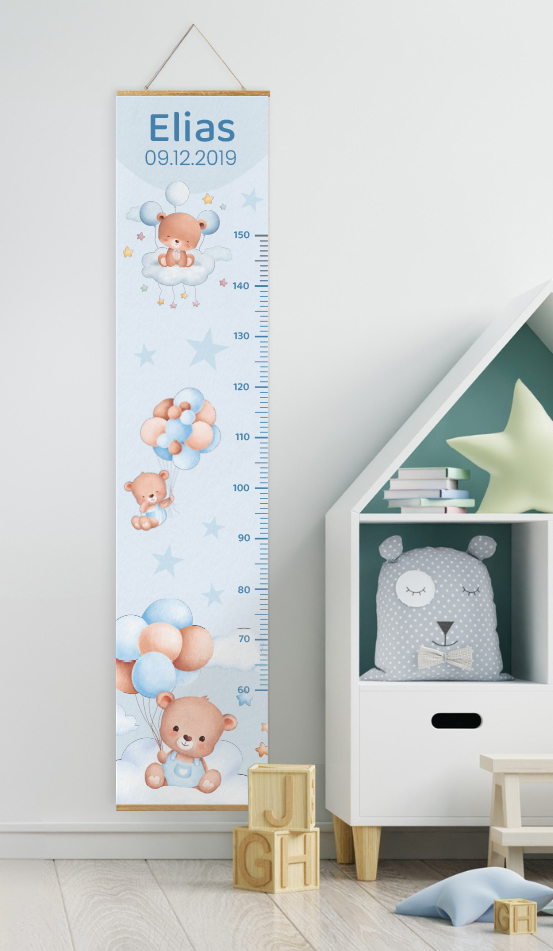 Personalisierte Messlatte als Geschenk