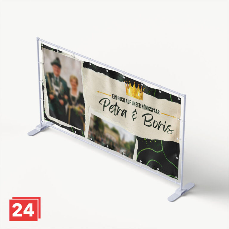 Köngiliches Marmor Schützenfestbanner Design
