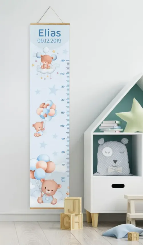 Personalisierte Messlatte als Geschenk